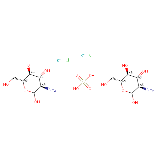 Chemical Compound GLUCOSAMINE SULFATE POTASSIUM CHLORIDE overview